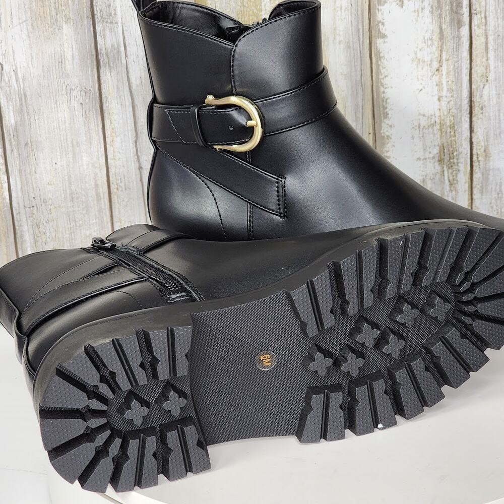 NEW - Giani Bernini Women's Jaynaa Memory Foam Lug Sole Ankle Booties - Size 6 M - Picture 11 of 12